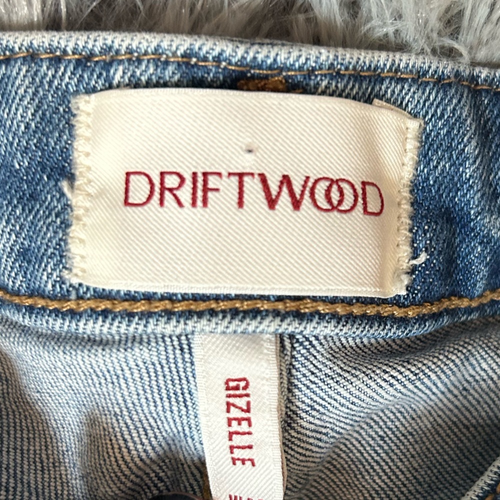 DRIFTWOOD Blue Jeans with Colorful Floral Embroidery - Picture 7 of 12